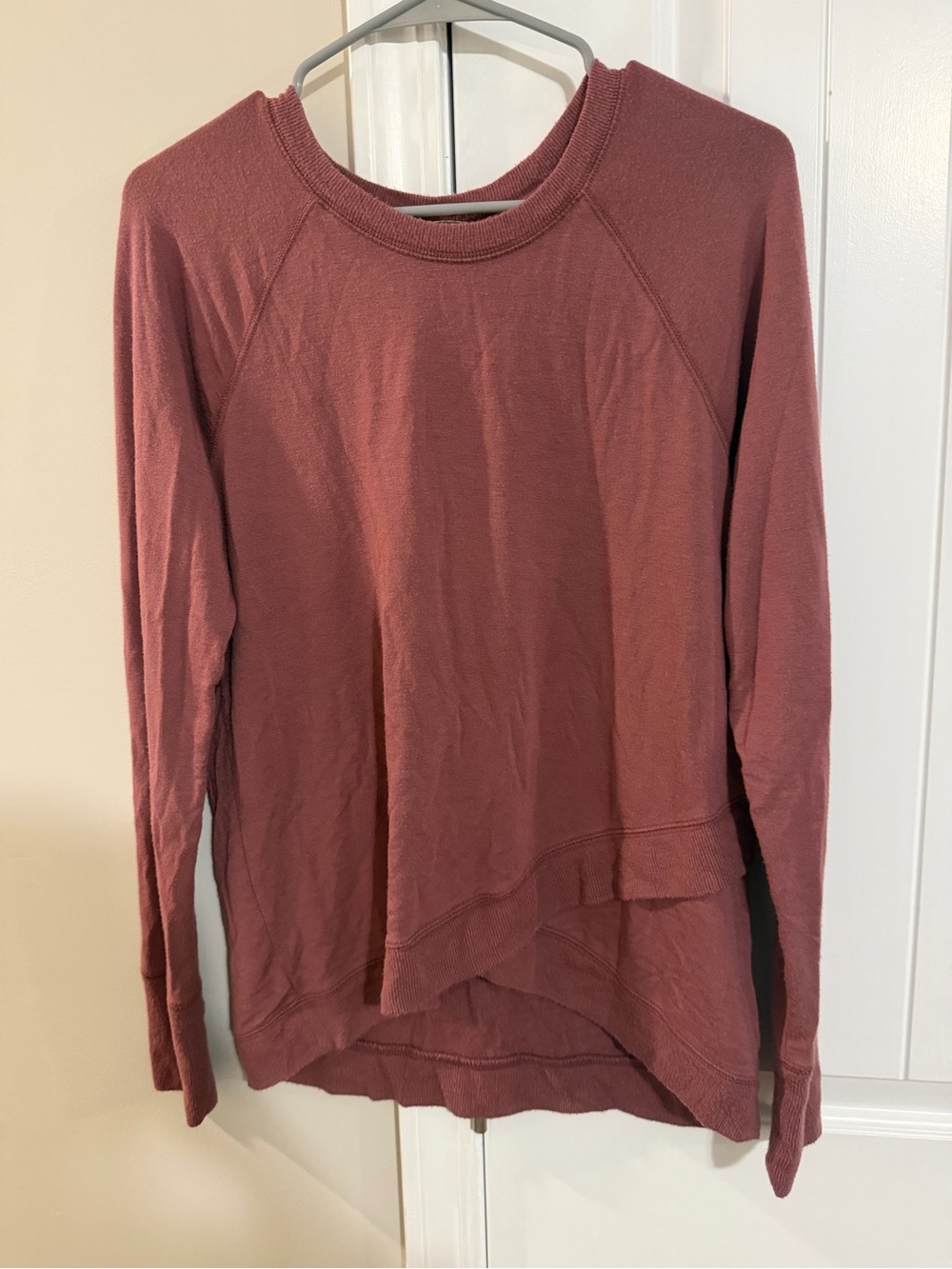 Athleta Women's Long Sleeve Crew Pullover - Mauve